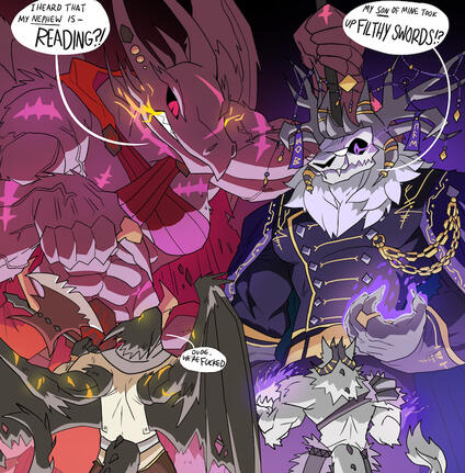 Vaelra (L) and Draevyn (R)